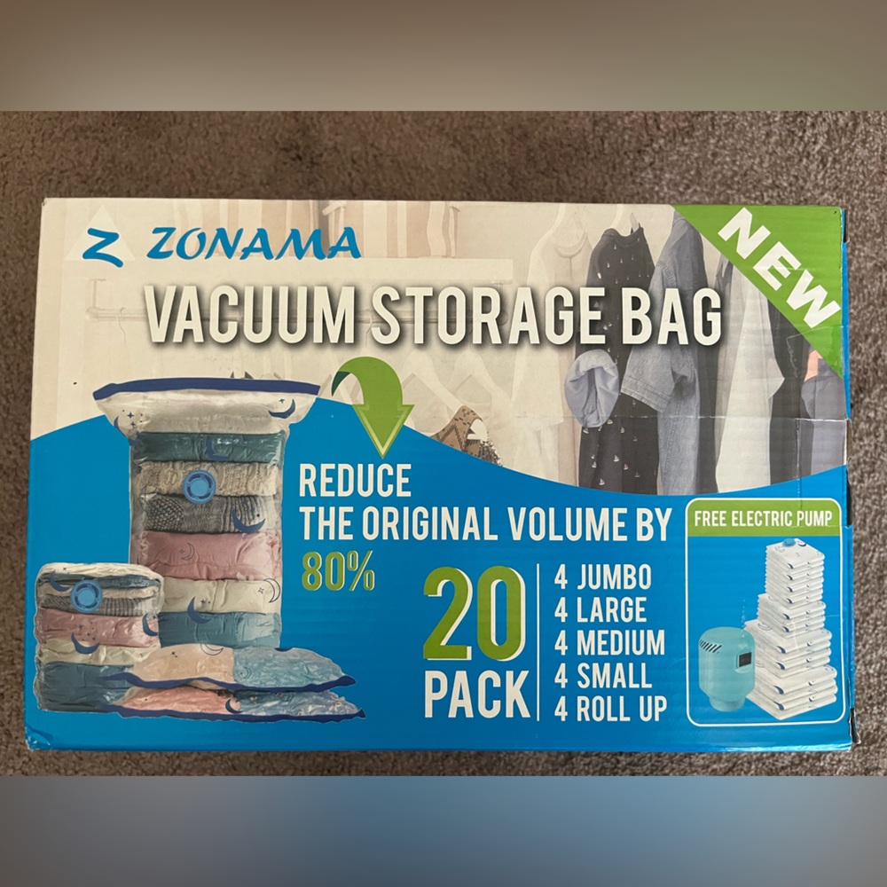 vacuum storage bags with electric pump